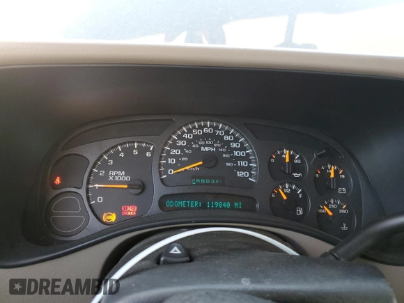 2004 Chevrolet Suburban LS with VIN 3GNEC16Z04G242630, listed as a Copart auction lot 42617085 with 119,840 mi miles and Salvage Title. Bid and sale history available at carsss.com. Image 9.