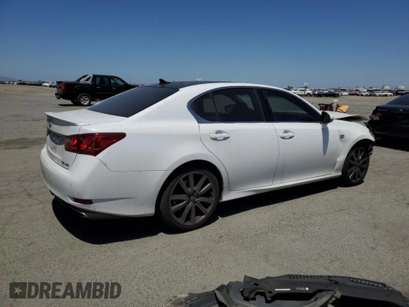 2014 Lexus GS 350 with VIN JTHBE1BL6E5041846, listed as a Copart auction lot 58832955 with 162,804 mi miles and Salvage title. Bid and sale history available at DreamBid. Image 3.