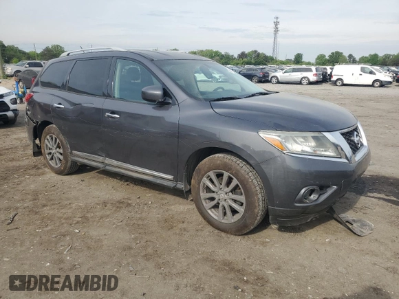 2014 Nissan Pathfinder SL with VIN 5N1AR2MM1EC723859, listed as a Copart auction lot 54532805 with 103,247 mi miles and Salvage Title. Bid and sale history available at carsss.com. Image 4.