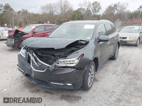 2016 Acura MDX w/Tech with VIN 5FRYD3H48GB005540, listed as a IAAI auction lot 41722697 with 74,793 mi miles. Bid and sale history available at carsss.com. Image 17.