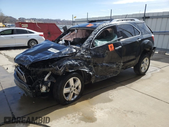 2014 Chevrolet Equinox LTZ with VIN 2GNALDEKXE6154556, listed as a Copart auction lot 49413995 with 107,514 mi miles and Non Repairable. Bid and sale history available at carsss.com. Image 1.