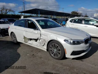 2020 BMW 5 Series 530i with VIN WBAJR3C04LWW53713, listed as a Copart auction lot 86999034 with 73,065 mi miles and Salvage Title. Bid and sale history available at DreamBid. Image 4.