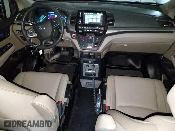 2023 Honda Odyssey EX-L with VIN 5FNRL6H69PB010354, listed as a Copart auction lot 80187954 with 12,638 mi miles and Salvage Title. Bid and sale history available at carsss.com. Image 8.
