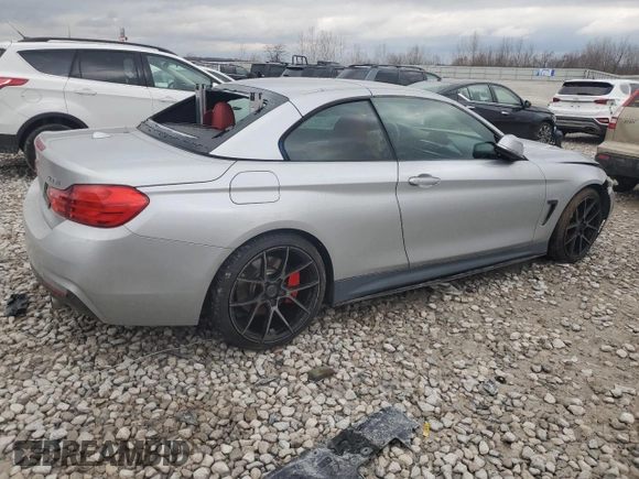 2015 BMW 4 Series 435i with VIN WBA3T3C50FP939577, listed as a Copart auction lot 82778204 with Not Provided miles and Clean Title. Bid and sale history available at carsss.com. Image 3.