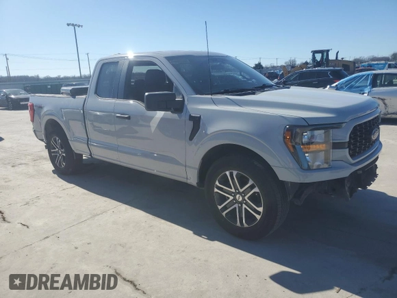 2023 Ford F-150 XL with VIN 1FTEX1CP8PKE67066, listed as a Copart auction lot 43730895 with 24,895 mi miles and Clean title. Bid and sale history available at DreamBid. Image 4.