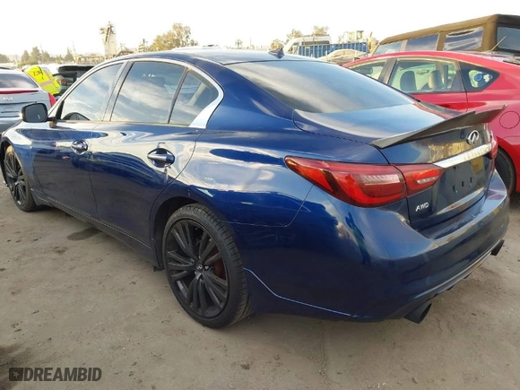 2018 Infiniti Q50 3.0t SPORT with VIN JN1EV7AR5JM431749, listed as a IAAI auction lot 41242560 with 65,654 mi miles. Bid and sale history available at carsss.com. Image 3.