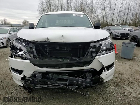 2022 Nissan Armada SL with VIN JN8AY2BB3N9810589, listed as a Copart auction lot 43212235 with 56,231 mi miles and Salvage Title. Bid and sale history available at carsss.com. Image 12.