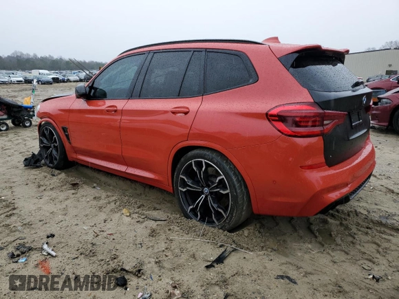 2021 BMW X3 M z VIN 5YMTS0C05M9H64439, wystawiony jako Copart lot #50178655 z przebiegiem Nie podano mil oraz Szkoda całkowita • Salvage title. Historia ofert i sprzedaży dostępna na DreamBid. Obrazek 2.