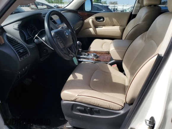 2018 Nissan Armada Platinum with VIN JN8AY2NE8J9732438, listed as a Copart auction lot 56233785 with 122,870 mi miles and Salvage title. Bid and sale history available at DreamBid. Image 7.