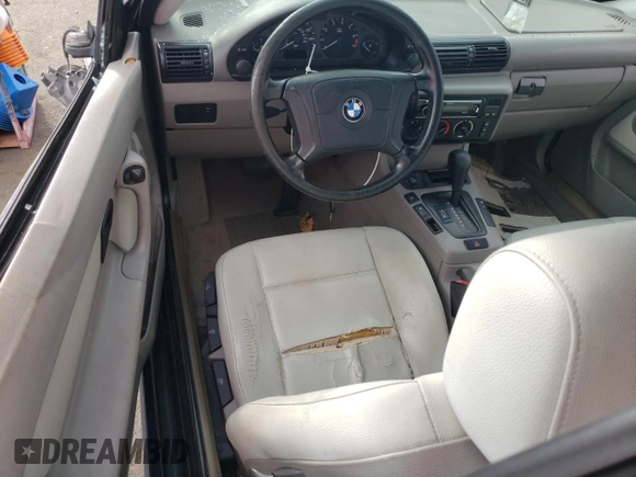 1998 BMW 3 Series 318tiA with VIN WBACG8328WKC84138, listed as a Copart auction lot 79162104 with 0 mi miles and Salvage Title. Bid and sale history available at carsss.com. Image 8.