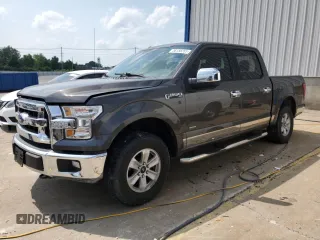 2017 Ford F-150 XL with VIN 1FTEW1EG6HKD01050, listed as a Copart auction lot 58186265 with 104,981 mi miles and Salvage title. Bid and sale history available at DreamBid. Image 1.