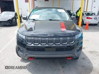 2022 Jeep Compass Trailhawk with VIN 3C4NJDDB8NT107992, listed as a IAAI auction lot 42116531 with 48,787 mi miles and . Bid and sale history available at DreamBid. Image 12.