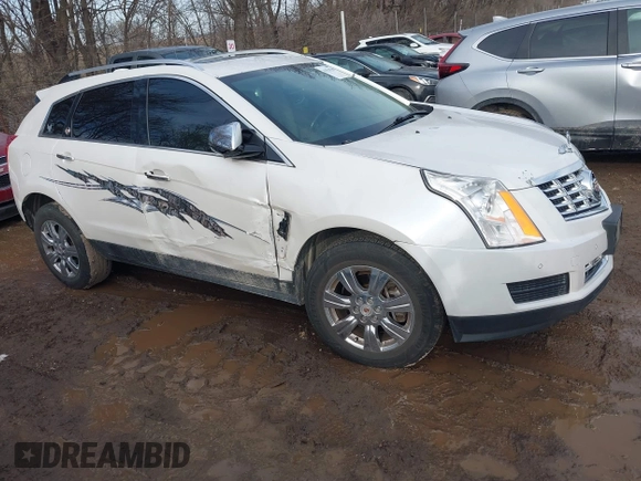 2015 Cadillac SRX Luxury Collection with VIN 3GYFNBE34FS586823, listed as a IAAI auction lot 41554760 with 176,425 mi miles and . Bid and sale history available at carsss.com. Image 1.