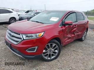 2016 Ford Edge Titanium with VIN 2FMPK4K81GBC29634, listed as a IAAI auction lot 41951816 with 58,400 mi miles. Bid and sale history available at carsss.com. Image 2.