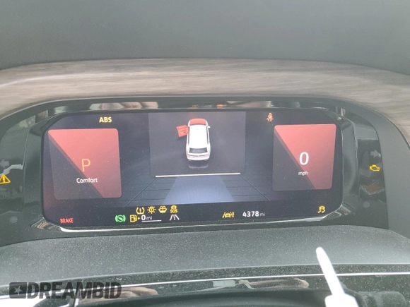 2024 Volkswagen Atlas SEL with VIN 1V2BR2CA9RC610293, listed as a Copart auction lot 50202415 with 4,378 mi miles and Salvage title. Bid and sale history available at DreamBid. Image 9.