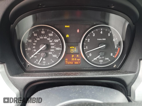 2010 BMW 3 Series 328i with VIN WBAWB3C54AP139101, listed as a Copart auction lot 52750745 with 113,755 mi miles and Salvage Title. Bid and sale history available at carsss.com. Image 9.