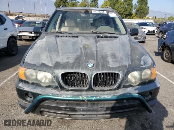 2001 BMW X5 3.0i with VIN WBAFA53521LM74248, listed as a Copart auction lot 86375254 with 0 mi miles and Clean Title. Bid and sale history available at carsss.com. Image 5.