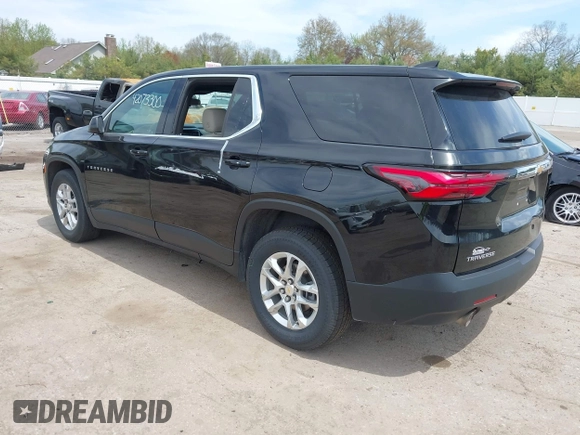 2023 Chevrolet Traverse LS with VIN 1GNERFKW6PJ103791, listed as a IAAI auction lot 42073300 with 47,105 mi miles and . Bid and sale history available at DreamBid. Image 3.
