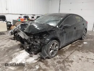 2018 Kia Forte LX with VIN 3KPFL4A74JE197378, listed as a IAAI auction lot 41543383 with 107,078 mi miles. Bid and sale history available at carsss.com. Image 2.