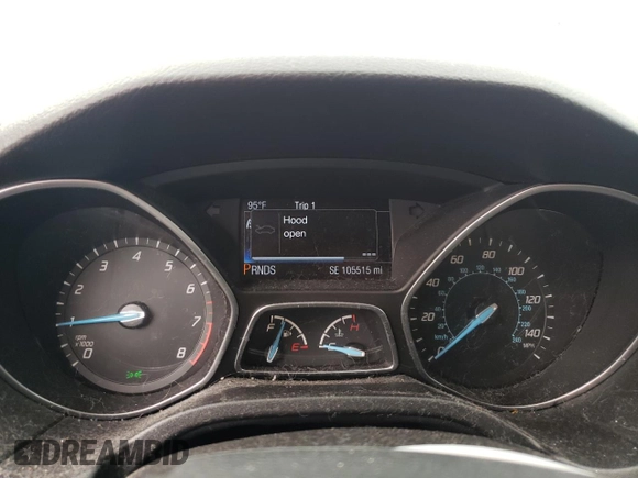 2014 Ford Focus Titanium with VIN 1FADP3N29EL422689, listed as a Copart auction lot 59817535 with 105,515 mi miles and Salvage title. Bid and sale history available at DreamBid. Image 9.