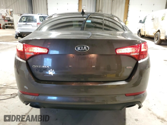 2013 Kia Optima LX with VIN 5XXGM4A76DG153878, listed as a Copart auction lot 45497455 with 101,842 mi miles and Salvage Title. Bid and sale history available at carsss.com. Image 6.