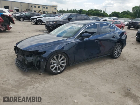 2023 Mazda 3 S Carbon Edition with VIN 3MZBPACM9PM366679, listed as a Copart auction lot 55825035 with 19,745 mi miles and Salvage title. Bid and sale history available at DreamBid. Image 1.