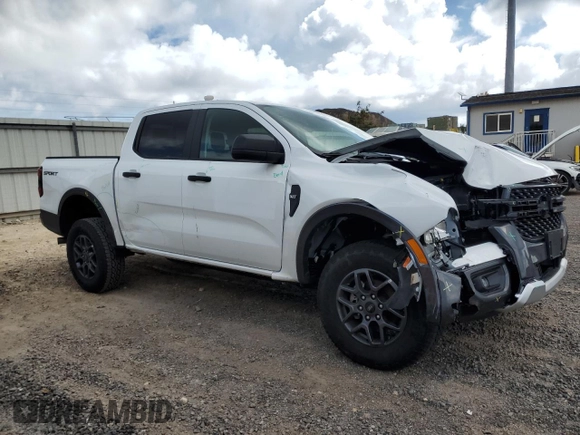 2024 Ford Ranger XLT with VIN 1FTER4GH7RLE28707, listed as a Copart auction lot 55295295 with 8,906 mi miles and Salvage title. Bid and sale history available at DreamBid. Image 4.