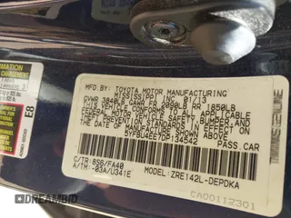 2013 Toyota Corolla L with VIN 5YFBU4EE7DP134542, listed as a IAAI auction lot 42124149 with 135,868 mi miles and . Bid and sale history available at DreamBid. Image 9.