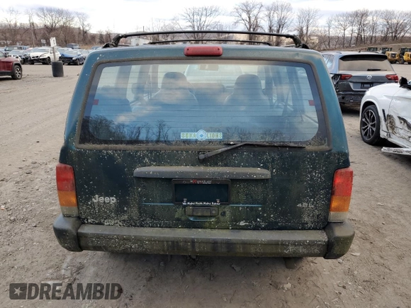 1997 Jeep Cherokee SE with VIN 1J4FJ28S0VL546175, listed as a Copart auction lot 89046155 with 0 mi miles and Non Repairable. Bid and sale history available at carsss.com. Image 6.