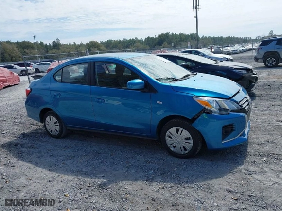2024 Mitsubishi Mirage G4 ES with VIN ML32FUFJ5RHF18043, listed as a IAAI auction lot 41711935 with 1,330 mi miles. Bid and sale history available at carsss.com. Image 13.