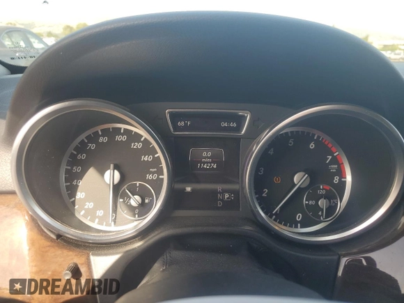2013 Mercedes-Benz M 350 with VIN 4JGDA5JB1DA144440, listed as a Copart auction lot 57499665 with 114,274 mi miles and Salvage title. Bid and sale history available at DreamBid. Image 9.
