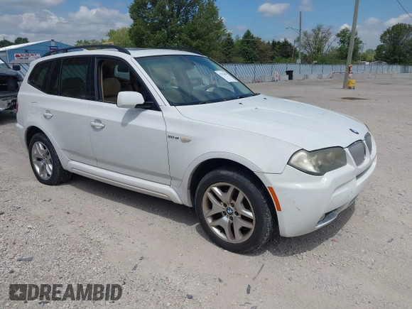 2007 BMW X3 3.0si with VIN WBXPC934X7WF05825, listed as a IAAI auction lot 42276039 with 156,617 mi miles and . Bid and sale history available at DreamBid. Image 1.