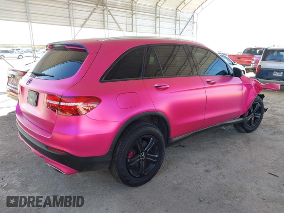 2018 Mercedes-Benz GLC 300 with VIN WDC0G4JB9JV048422, listed as a IAAI auction lot 41772883 with 143,331 mi miles and . Bid and sale history available at DreamBid. Image 4.