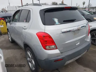 2015 Chevrolet Trax LTZ with VIN 3GNCJTSB7FL235895, listed as a IAAI auction lot 41279161 with 158,877 mi miles. Bid and sale history available at carsss.com. Image 3.