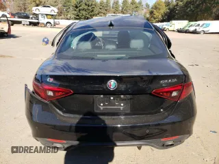 2019 Alfa Romeo Giulia Ti Sport with VIN ZARFANBNXK7605785, listed as a Copart auction lot 77092974 with 0 mi miles and Salvage Title. Bid and sale history available at carsss.com. Image 6.