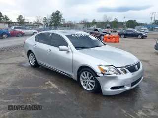 2006 Lexus GS with VIN JTHBH96S865010087, listed as a IAAI auction lot 41846552 with 286,339 mi miles. Bid and sale history available at carsss.com. Image 1.