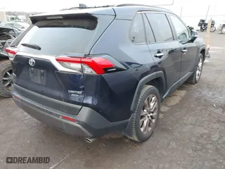 2019 Toyota RAV4 Limited with VIN JTMN1RFV4KD501124, listed as a IAAI auction lot 41510377 with 95,114 mi miles. Bid and sale history available at carsss.com. Image 4.