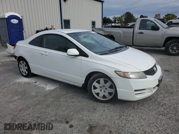 2009 Honda Civic Cpe LX with VIN 2HGFG12649H516658, listed as a Copart auction lot 72161734 with 163,953 mi miles and Salvage Title. Bid and sale history available at carsss.com. Image 4.