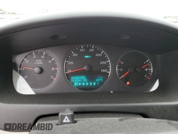2006 Chevrolet Impala LT 3.9L with VIN 2G1WC581969199018, listed as a Copart auction lot 59303164 with 214,341 mi miles and Clean Title. Bid and sale history available at DreamBid. Image 9.