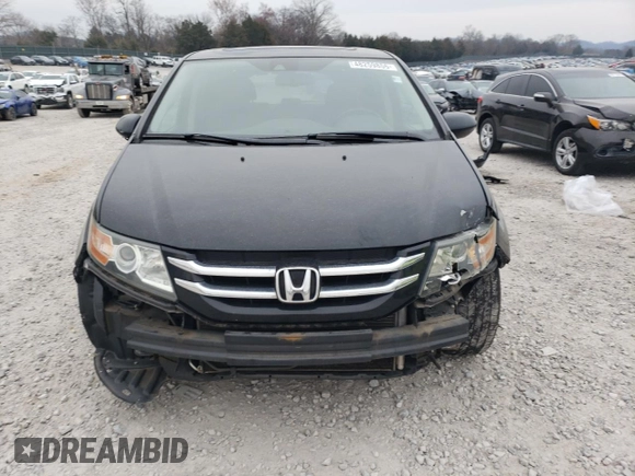 2014 Honda Odyssey EX-L with VIN 5FNRL5H65EB061079, listed as a Copart auction lot 48259855 with 126,498 mi miles and Salvage Title. Bid and sale history available at DreamBid. Image 5.