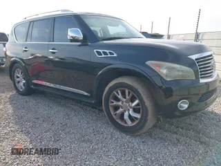 2011 Infiniti QX56 7-passenger with VIN JN8AZ2NFXB9501449, listed as a IAAI auction lot 41742822 with 168,440 mi miles. Bid and sale history available at carsss.com. Image 1.