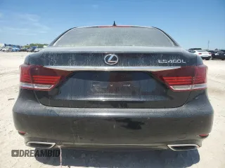 2014 Lexus LS 460 L with VIN JTHGL5EF0E5051832, listed as a Copart auction lot 50557425 with 102,903 mi miles and Clean title. Bid and sale history available at DreamBid. Image 6.