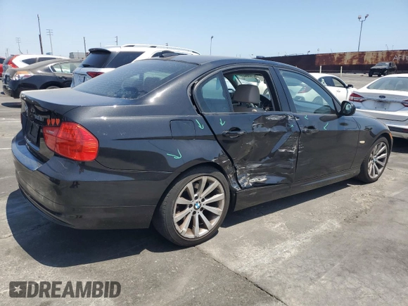 2011 BMW 3 Series 328i with VIN WBAPH5C52BA446396, listed as a Copart auction lot 62538425 with 129,847 mi miles and Salvage title. Bid and sale history available at DreamBid. Image 3.