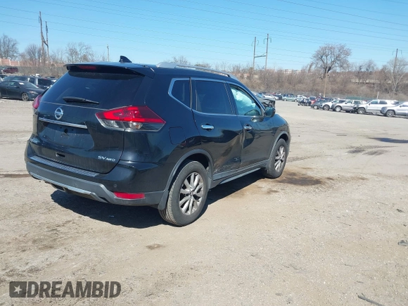 2019 Nissan Rogue SV with VIN KNMAT2MV5KP553265, listed as a IAAI auction lot 41761913 with 106,359 mi miles and . Bid and sale history available at DreamBid. Image 4.