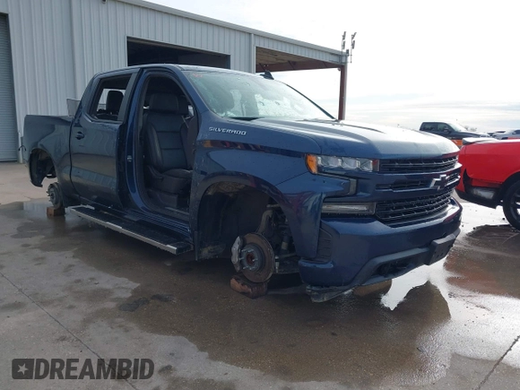 2021 Chevrolet Silverado 1500 RST with VIN 1GCPWDED8MZ227633, listed as a IAAI auction lot 41293618 with Not Provided miles. Bid and sale history available at carsss.com. Image 1.
