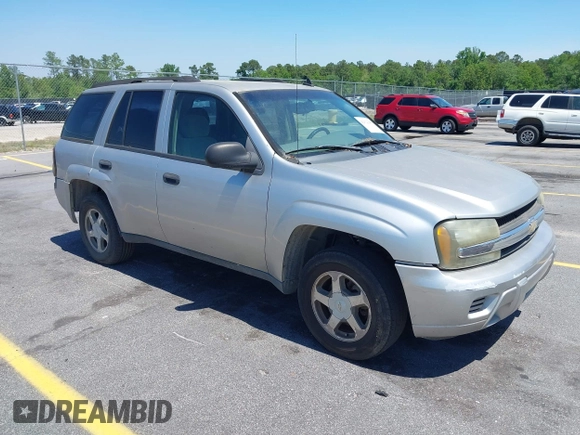 2006 Chevrolet TrailBlazer LS with VIN 1GNDS13S762123961, listed as a IAAI auction lot 42122088 with 241,349 mi miles and . Bid and sale history available at DreamBid. Image 1.