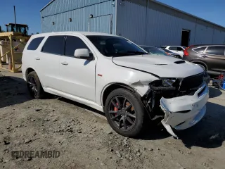 2018 Dodge Durango SRT with VIN 1C4SDJGJ1JC341666, listed as a Copart auction lot 51927205 with 86,585 mi miles and Salvage title. Bid and sale history available at DreamBid. Image 4.