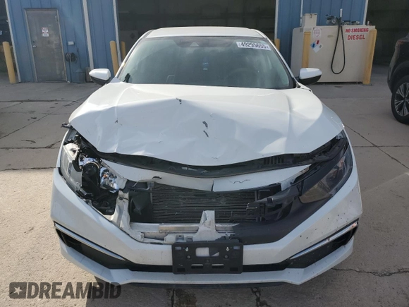 2019 Honda Civic LX with VIN 2HGFC2F61KH602592, listed as a Copart auction lot 49295655 with 96,526 mi miles and Salvage Title. Bid and sale history available at DreamBid. Image 5.