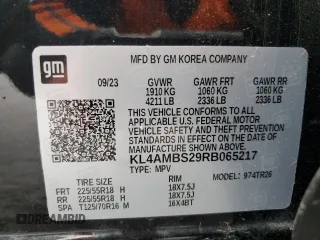 2024 Buick Encore GX Preferred with VIN KL4AMBS29RB065217, listed as a Copart auction lot 59570985 with 29,383 mi miles and Clean title. Bid and sale history available at DreamBid. Image 14.