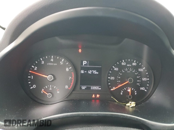 2021 Kia Rio LX with VIN 3KPA24AD3ME392203, listed as a Copart auction lot 43465235 with 33,959 mi miles and Salvage Title. Bid and sale history available at carsss.com. Image 9.